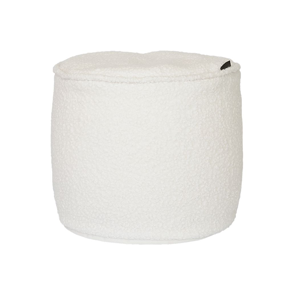 Fabric cushions - Bouclette Fabric Stool/Ottoman - MX HOME