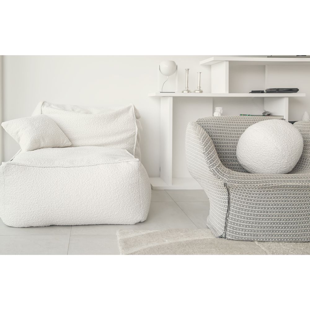 Coussins - Canapé modulable en tissu bouclette - MX HOME