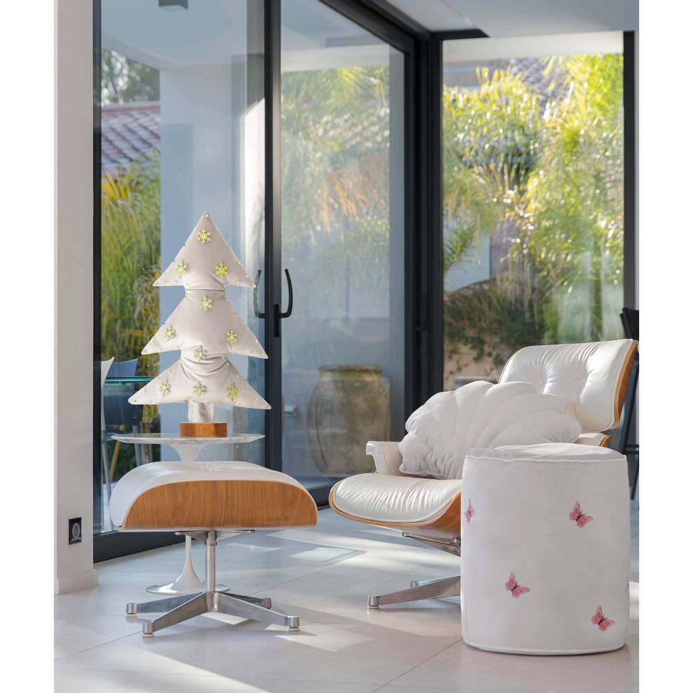 Guirlandes et boules de Noël - Sapin de noël toile de jute lumineux avec sujets en bois - MX HOME