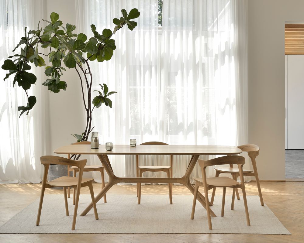 Dining Tables - Oak X dining table - ETHNICRAFT