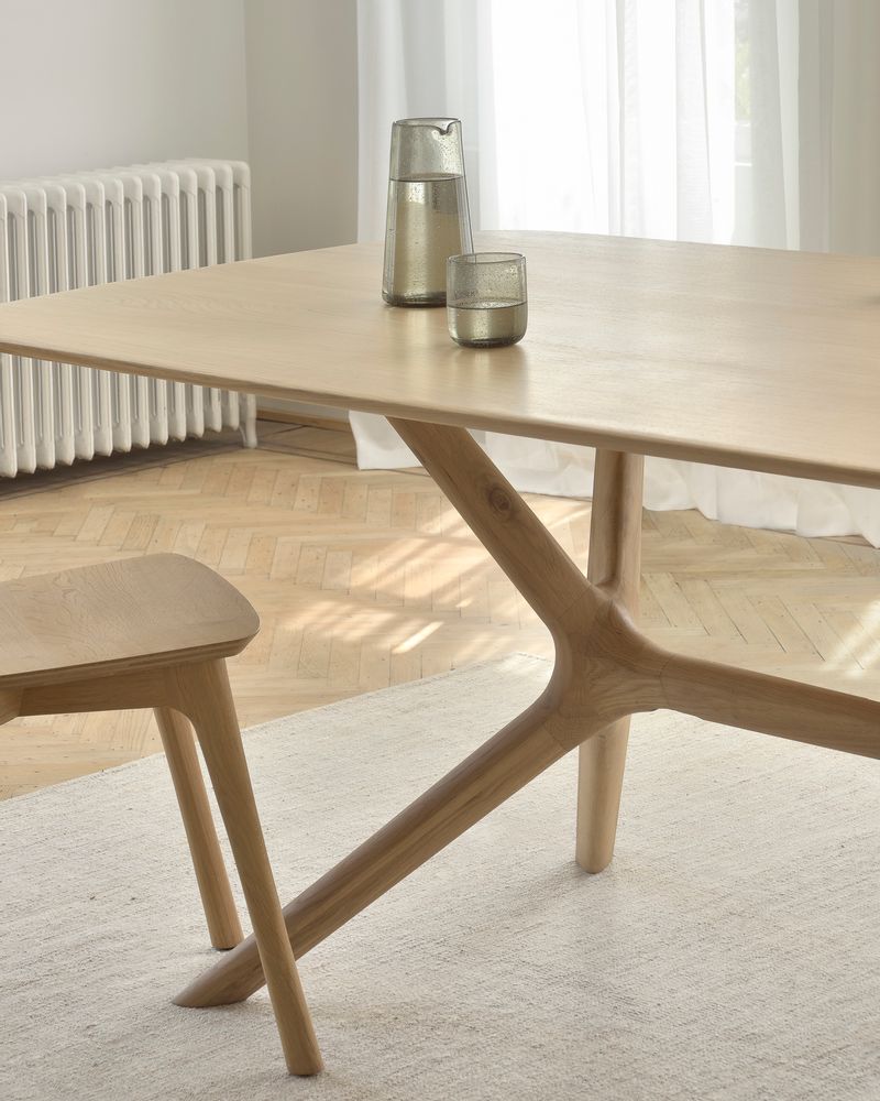 Dining Tables - Oak X dining table - ETHNICRAFT