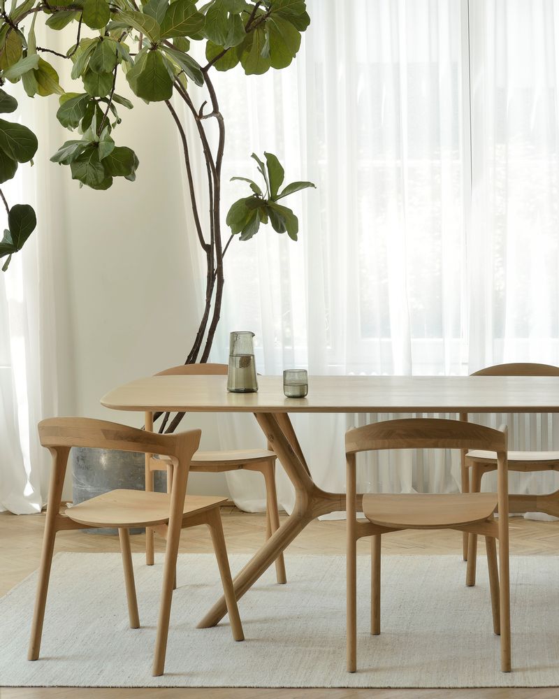 Dining Tables - Oak X dining table - ETHNICRAFT