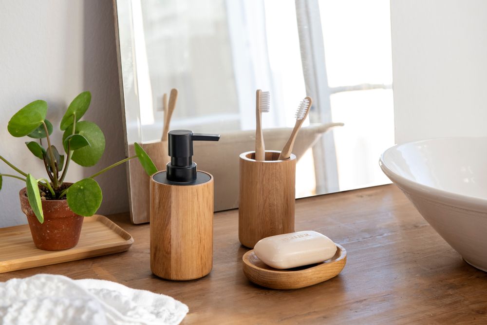 Trays - bamboo tray AX70063 - ANDREA HOUSE