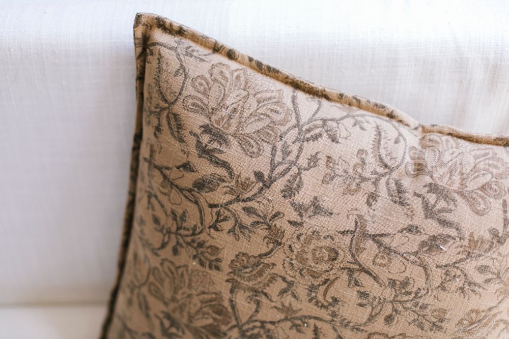 Fabric cushions - Camel Cotton Spring Cushion AX70207 - ANDREA HOUSE