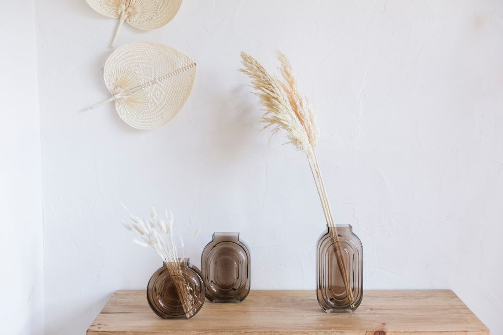 Decorative objects - River Leaf Fan Wall Decor AX70227 - ANDREA HOUSE