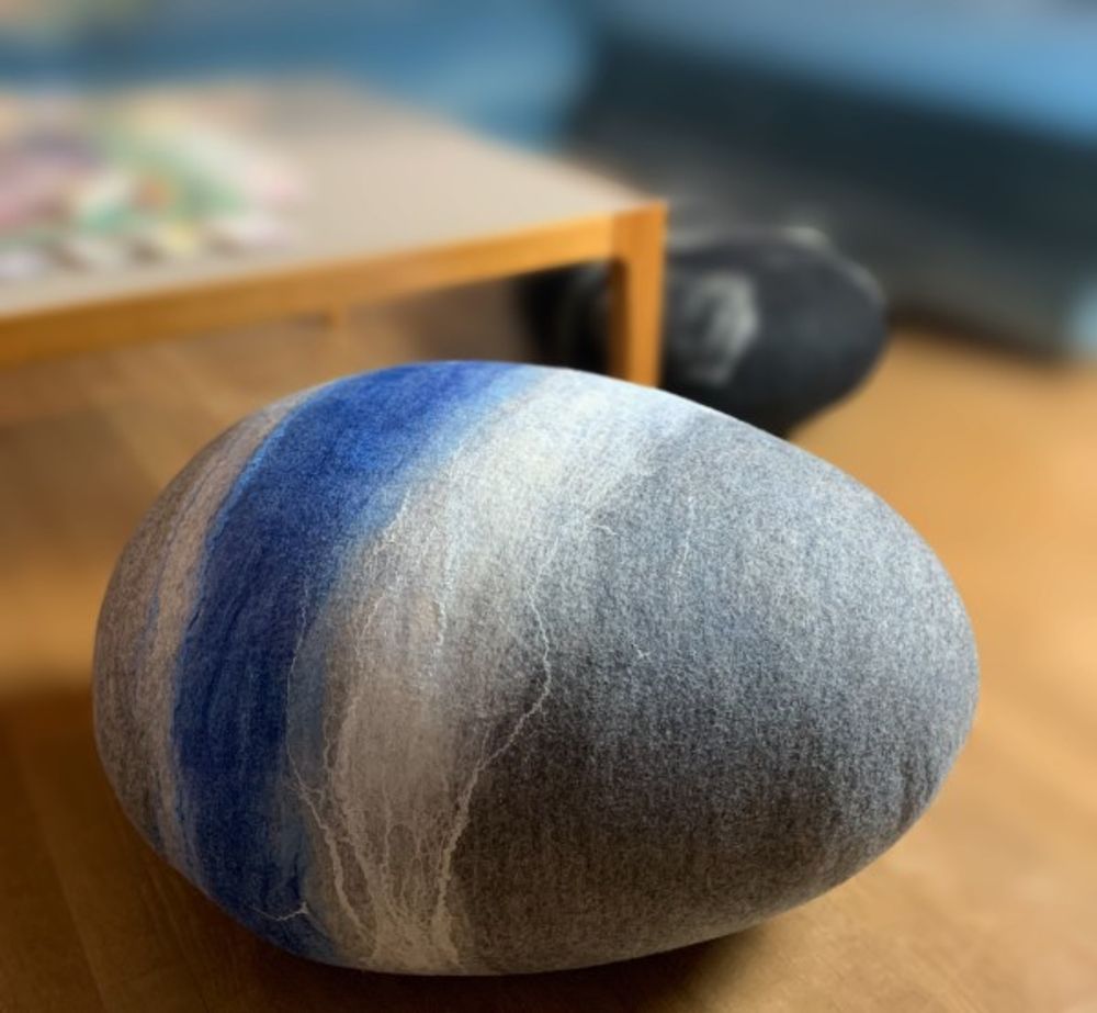 Ottomans - Atlantic Collection Felt Wool Floor Cushion - L'ATELIER DES CREATEURS