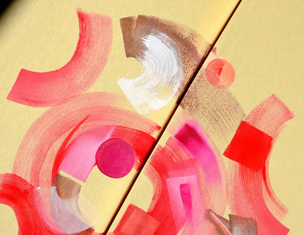 Paintings - Pout - original acrylic paint - IMOGEN HOPE