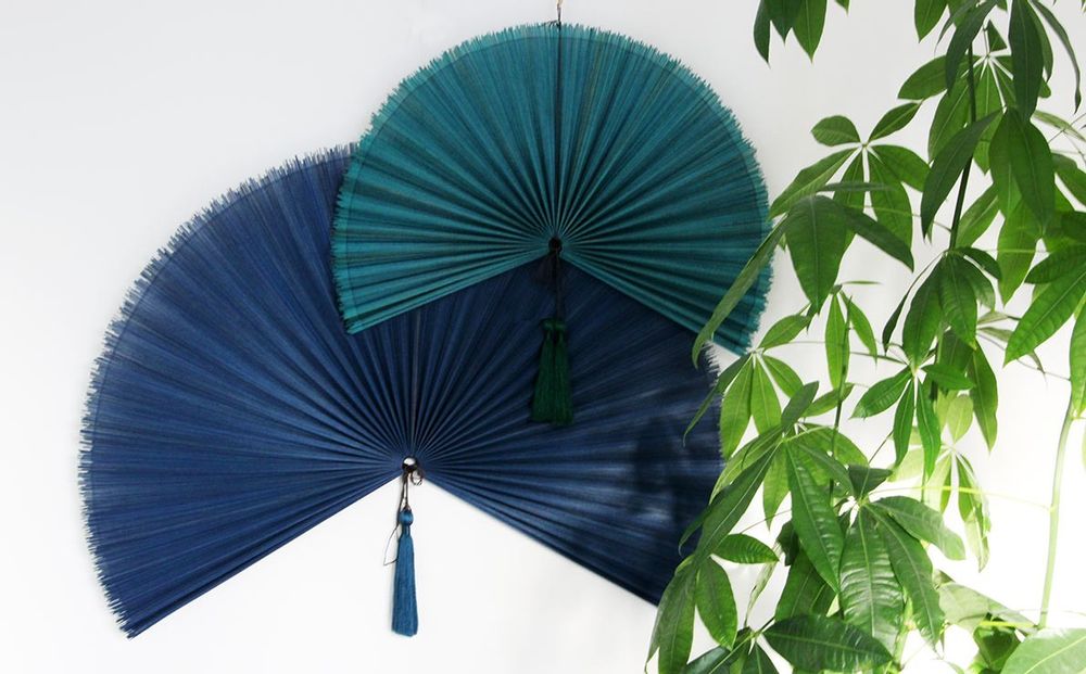Other wall decoration - Large Bamboo Wall Fan Wall Decoration - ITHEMBA