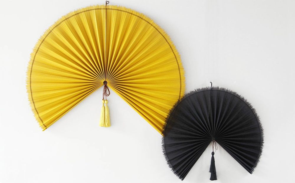 Other wall decoration - Large Bamboo Wall Fan Wall Decoration - ITHEMBA