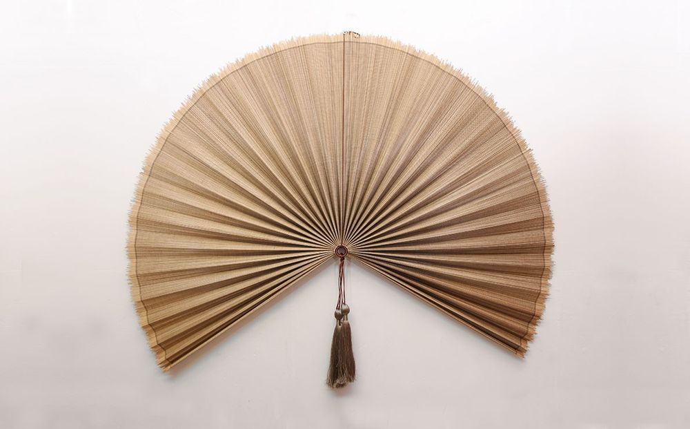 Other wall decoration - Large Bamboo Wall Fan Wall Decoration - ITHEMBA
