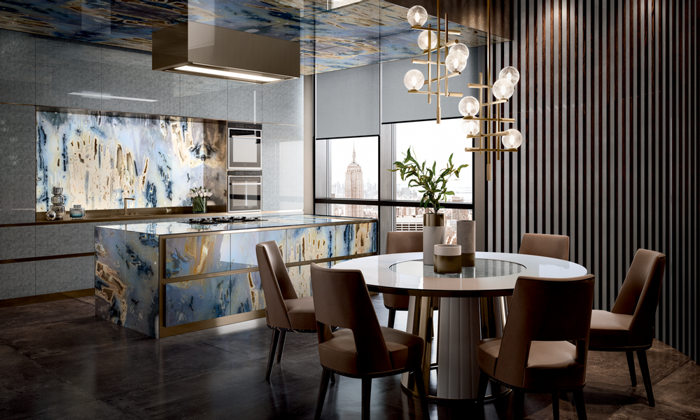 Wall panels - Vetrite Gem Glass Lake - SICIS