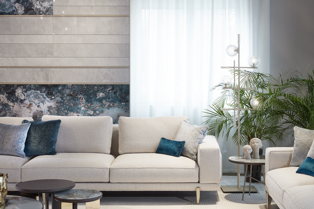 Wall panels - Vetrite Gem Glass Lake - SICIS