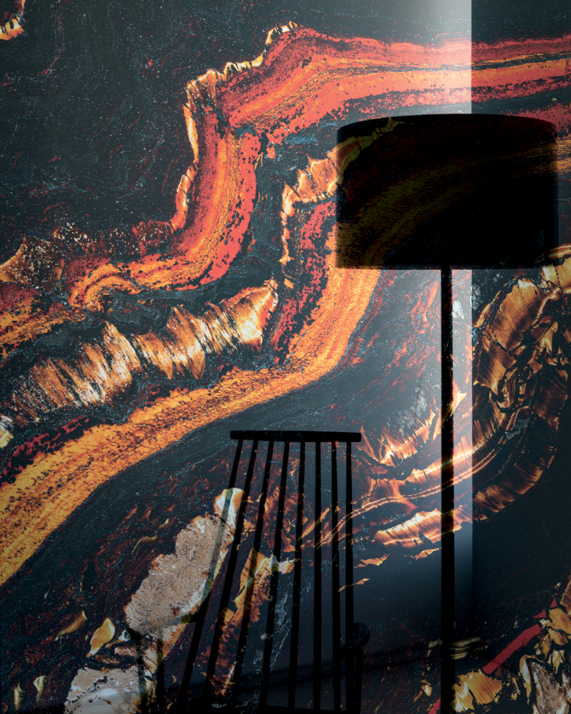 Wall panels - Vetrite Gem Glass Magma - SICIS