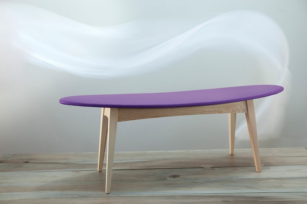 Banquettes pour collectivités - banquette en bois , banc tapissé design SURF - VAN DEN HEEDE-FURNITURE-ART-DESIGN
