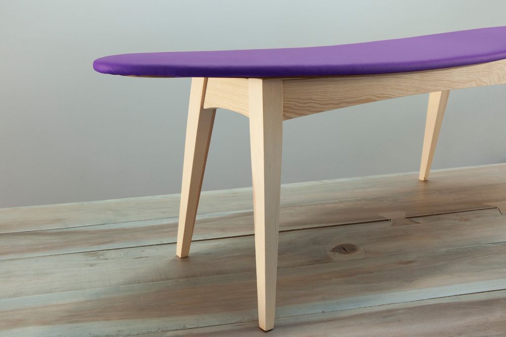 Banquettes pour collectivités - banquette en bois , banc tapissé design SURF - VAN DEN HEEDE-FURNITURE-ART-DESIGN