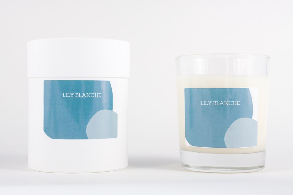 Bougies - BOUGIE BLEUE - LILY BLANCHE