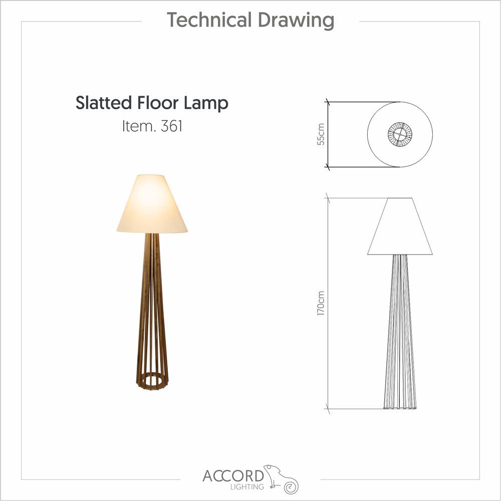 Floor lamps - Slatted Collection - ACCORD LIGHTING