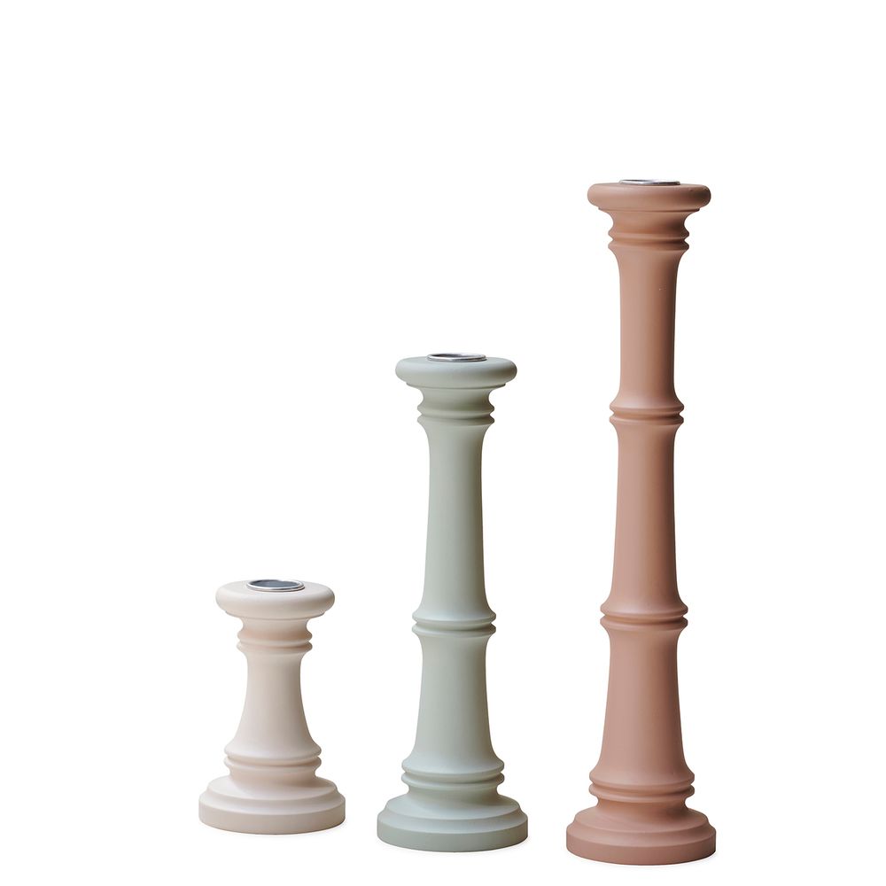 Cadeaux - Trio de bougeoirs en bois tourné - MOISSONNIER