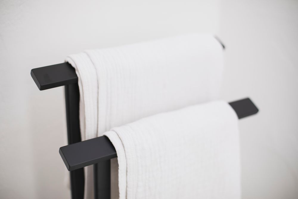 Towel racks - Black metal napkin holder BA70178 - ANDREA HOUSE