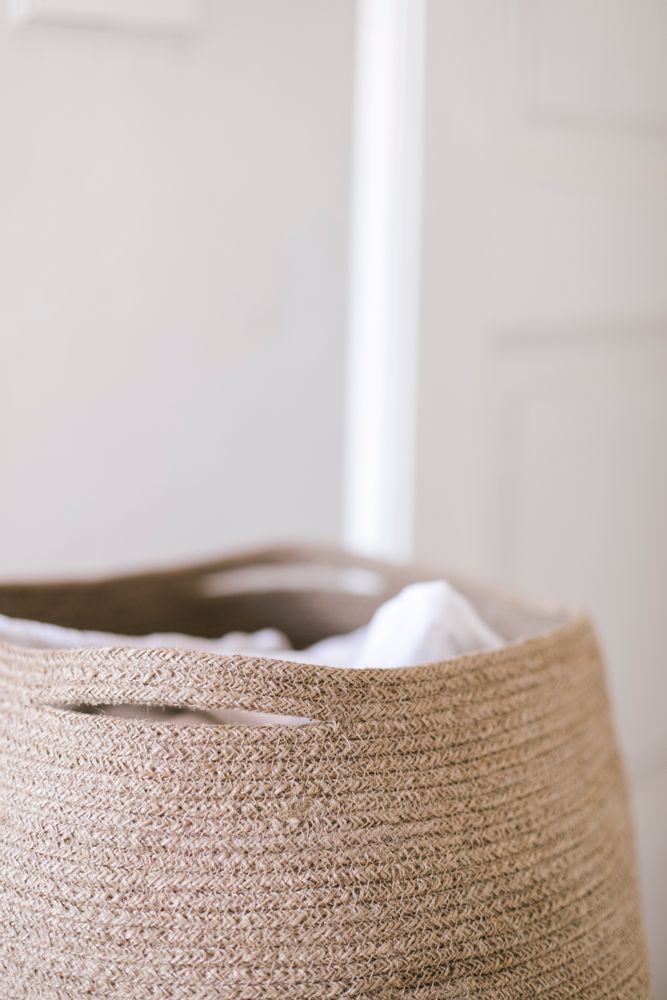 Laundry baskets - Jute Laundry Basket BA70195 - ANDREA HOUSE