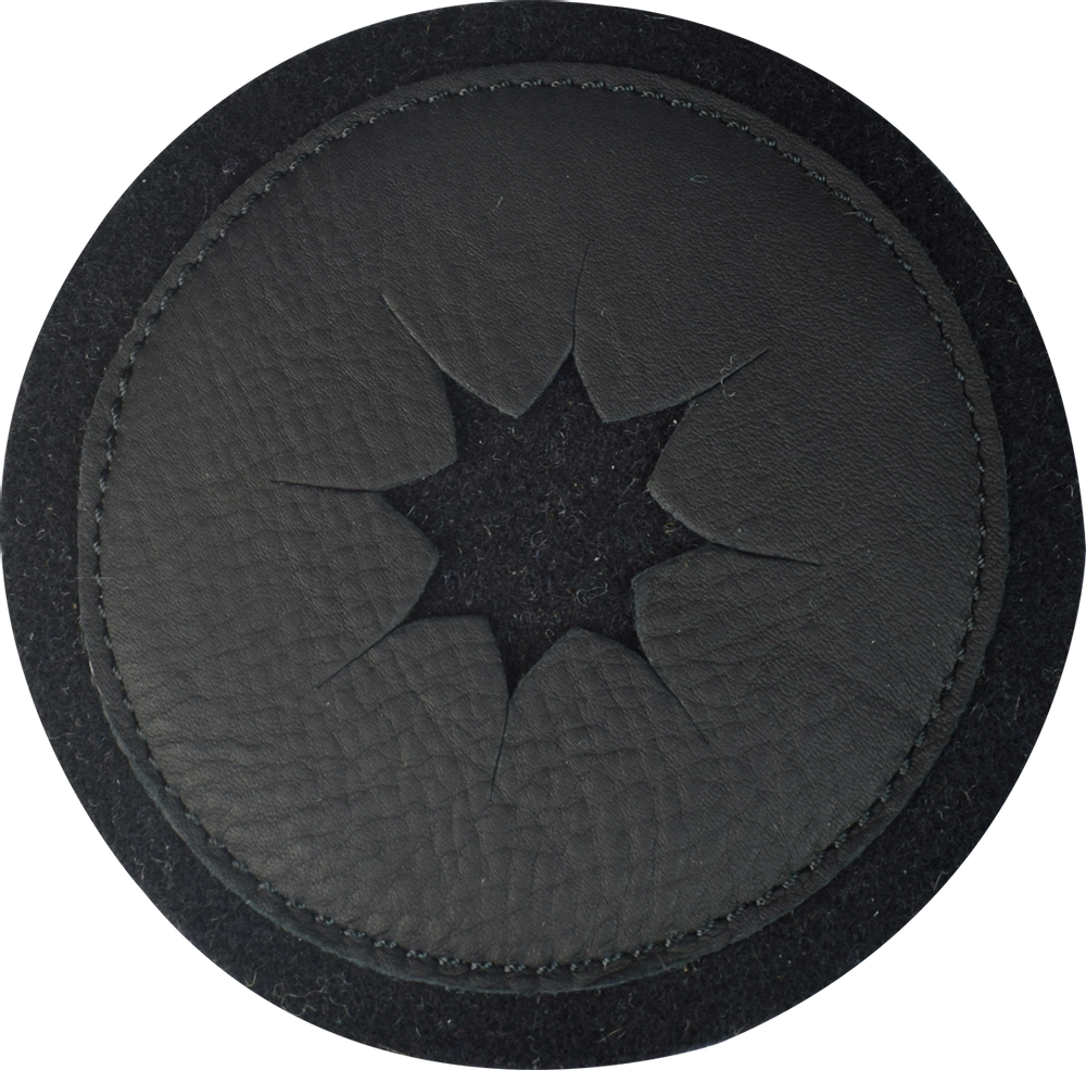 Accessoires pour le vin - Coasters made of wool felt and cowhide - L'ATELIER DES TANNERIES