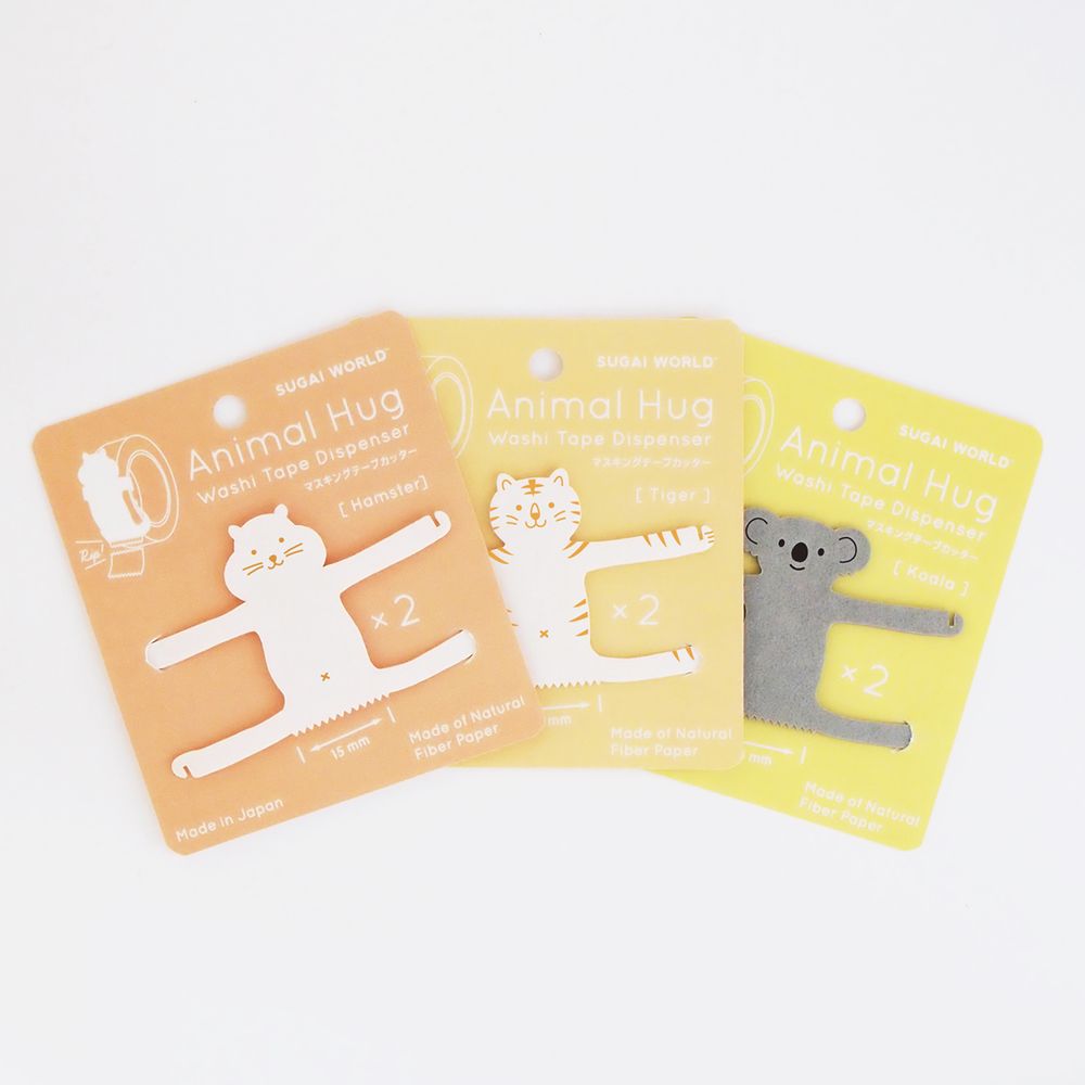 Stationery - Animal Hug washi tape dispenser - SUGAI WORLD