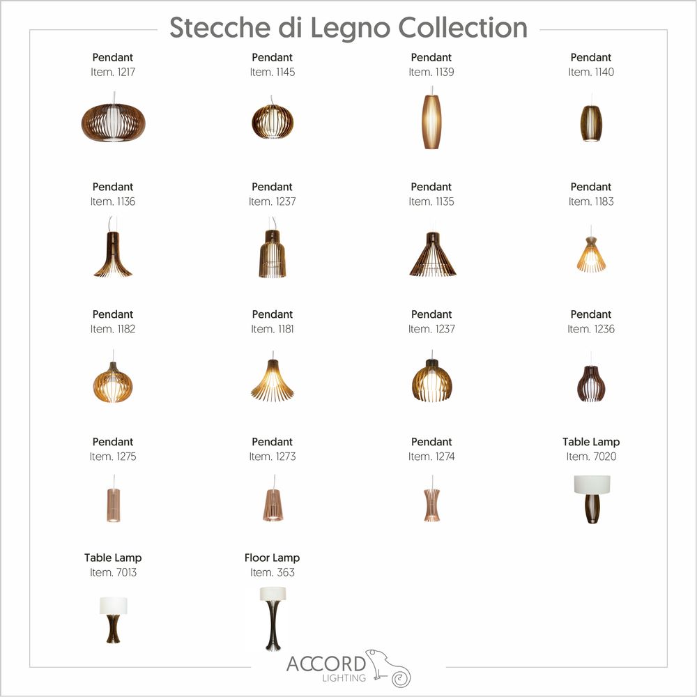 Floor lamps - Stecche di Legno Collection - ACCORD LIGHTING