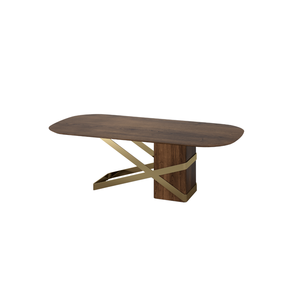Dining Tables - Oblique Dining Table - ZAGAS FURNITURE