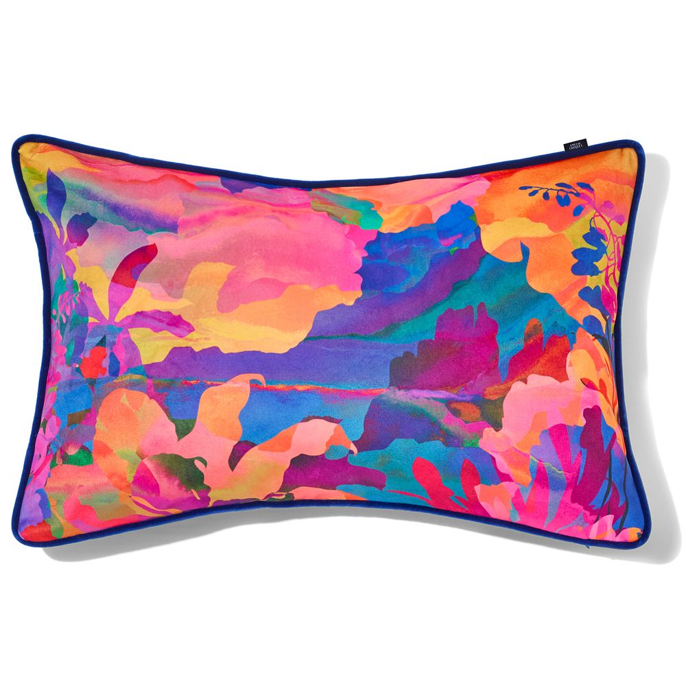 Fabric cushions - “Aube” velvet cushion - AMÉLIE CHOQUET