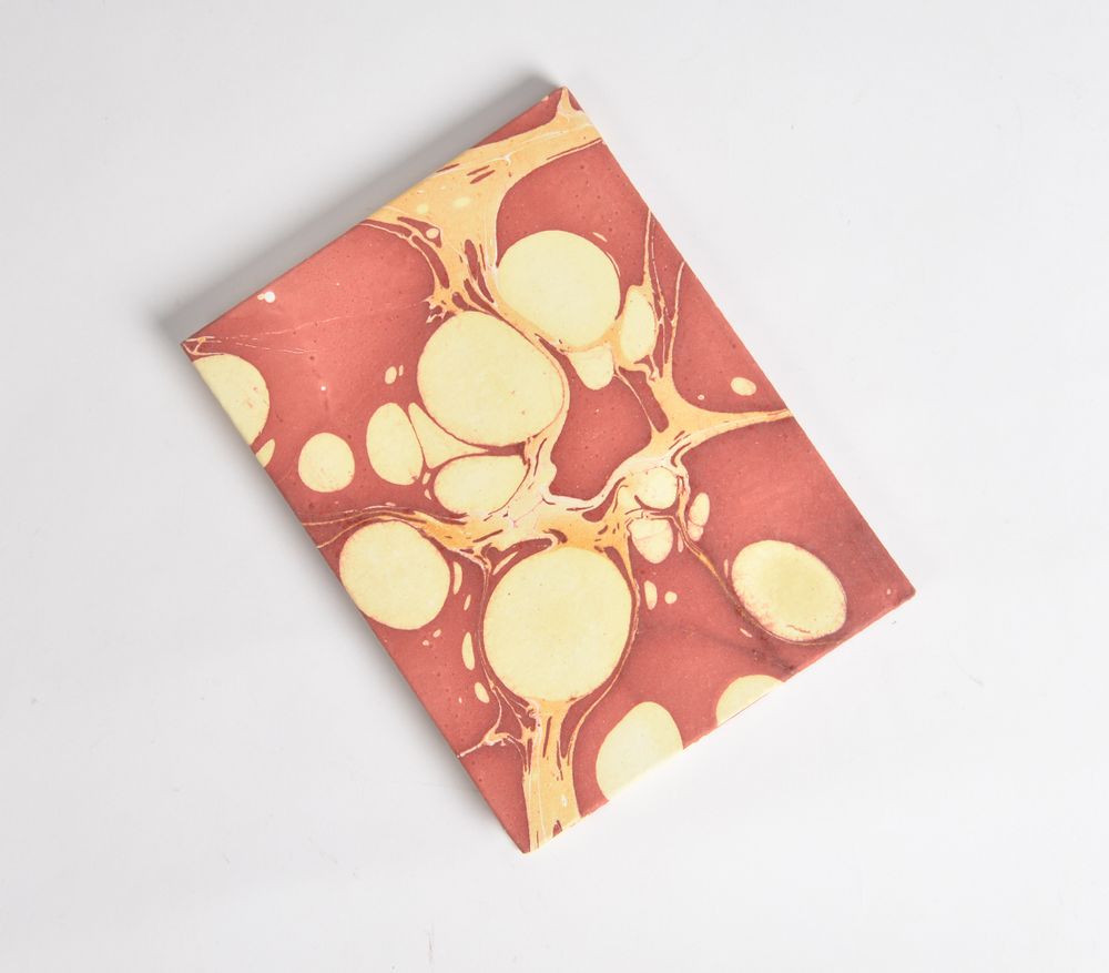 Papeterie - Carnet en papier artisanal marbré - QALARA