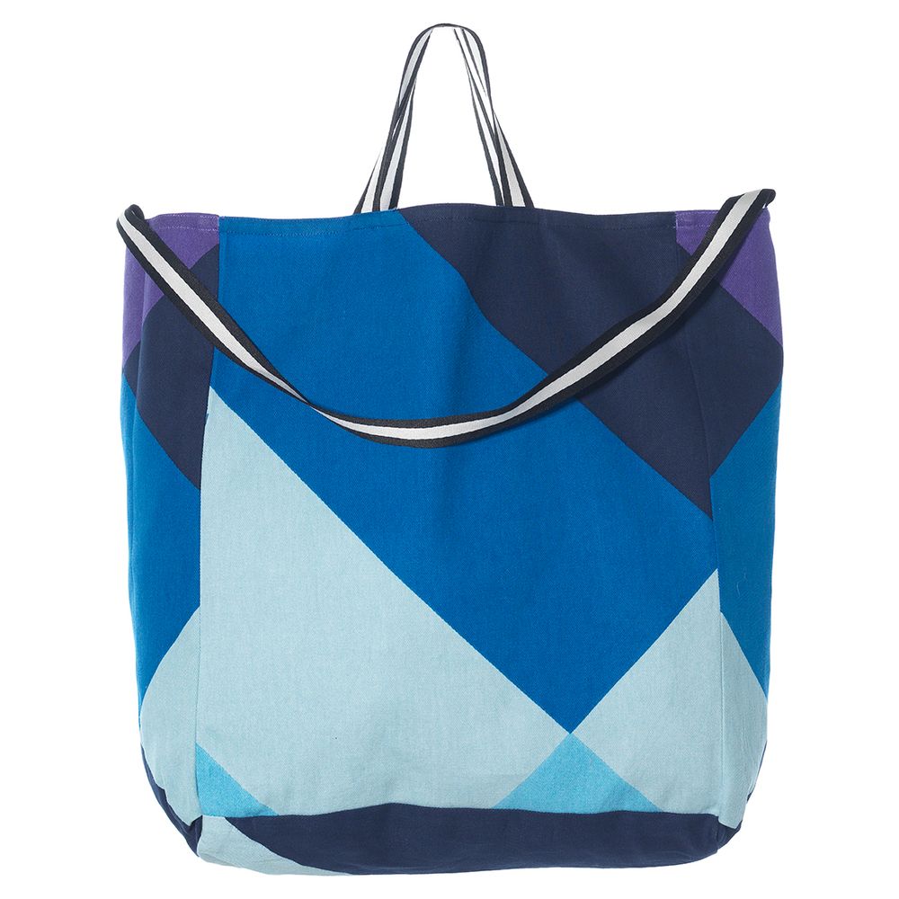 Sacs et cabas - Sac Earth Blue Medium - HELLEN VAN BERKEL HEARTMADE PRINTS