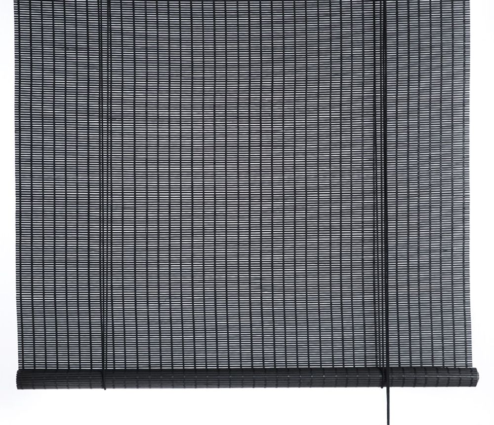 Curtains and window coverings - Black bamboo roller blind - COLOR & CO