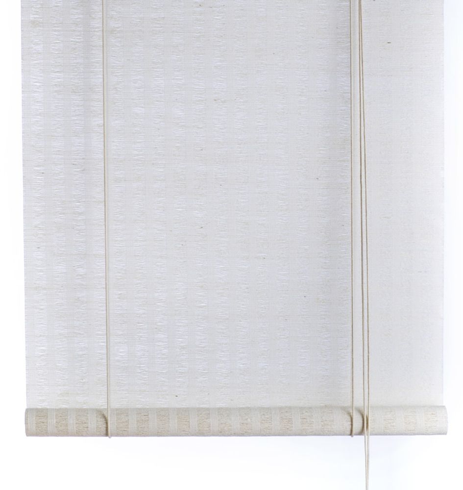 Curtains and window coverings - White plant striped roller blind - COLOR & CO