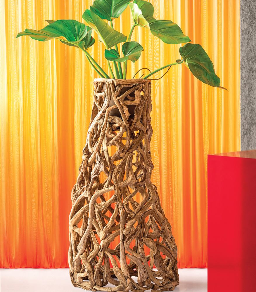 Sculptures, statuettes et miniatures - Jardinière en bois flotté et sculpture végétale CEBU HOMECRAFT - DESIGN COMMUNE