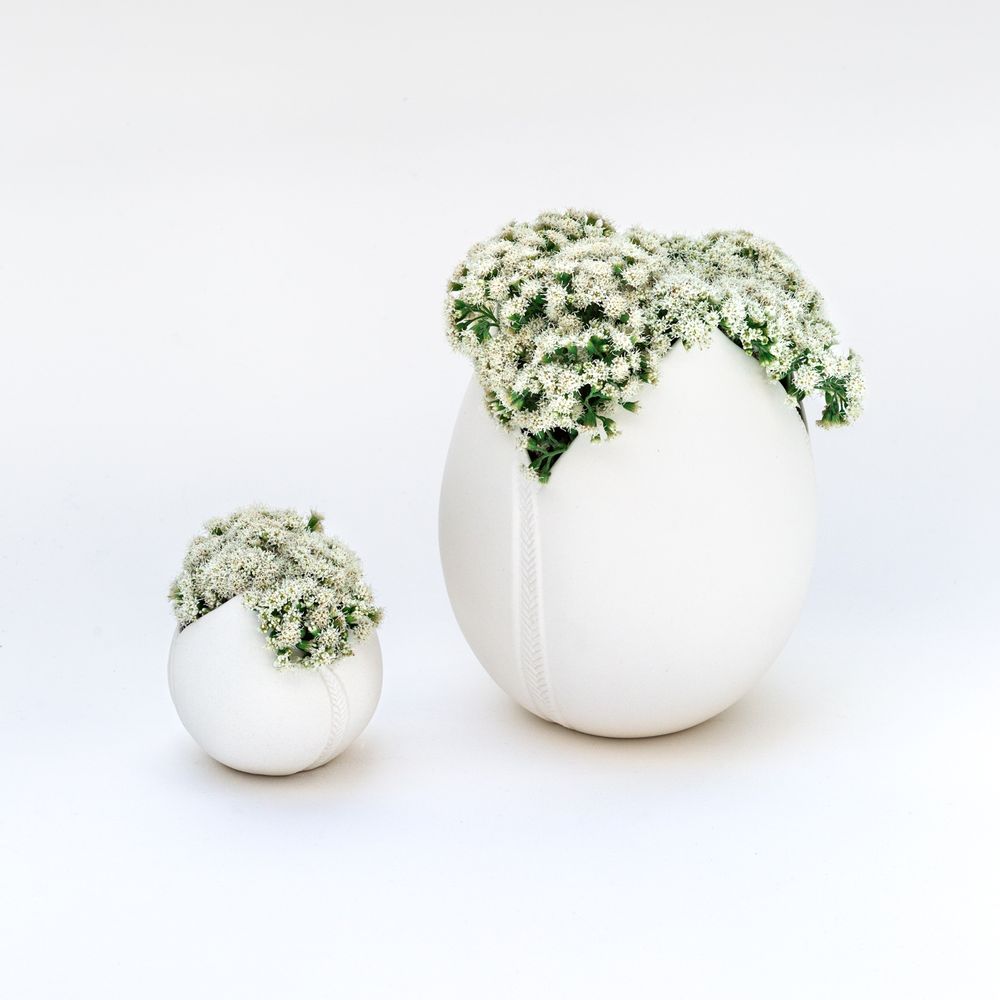 Design objects - TULIP porcelain candle holder H=7cm, D=5.5cm. - YLVAYA DESIGN