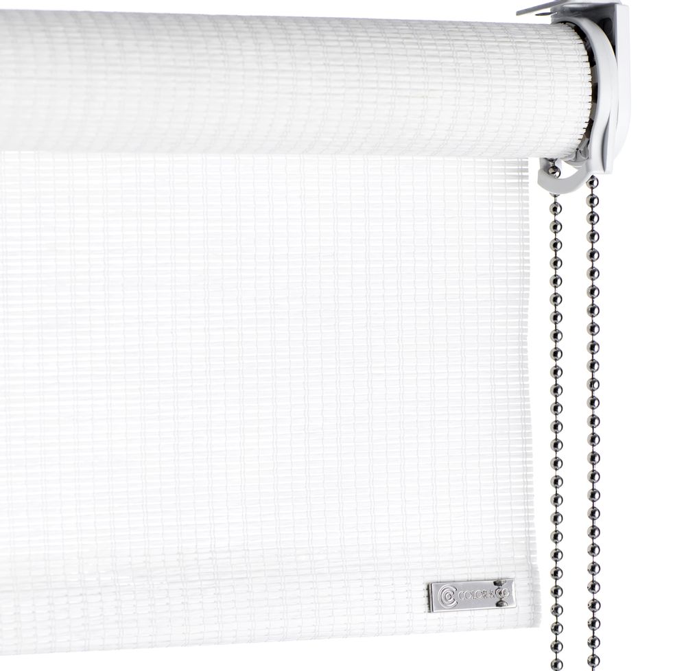 Curtains and window coverings - White paper roller blind, with chain pull - COLOR & CO