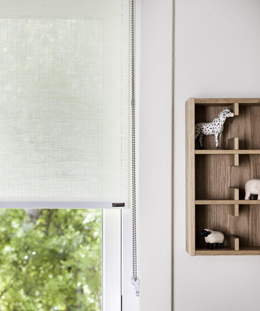 Curtains and window coverings - White paper roller blind, with chain pull - COLOR & CO