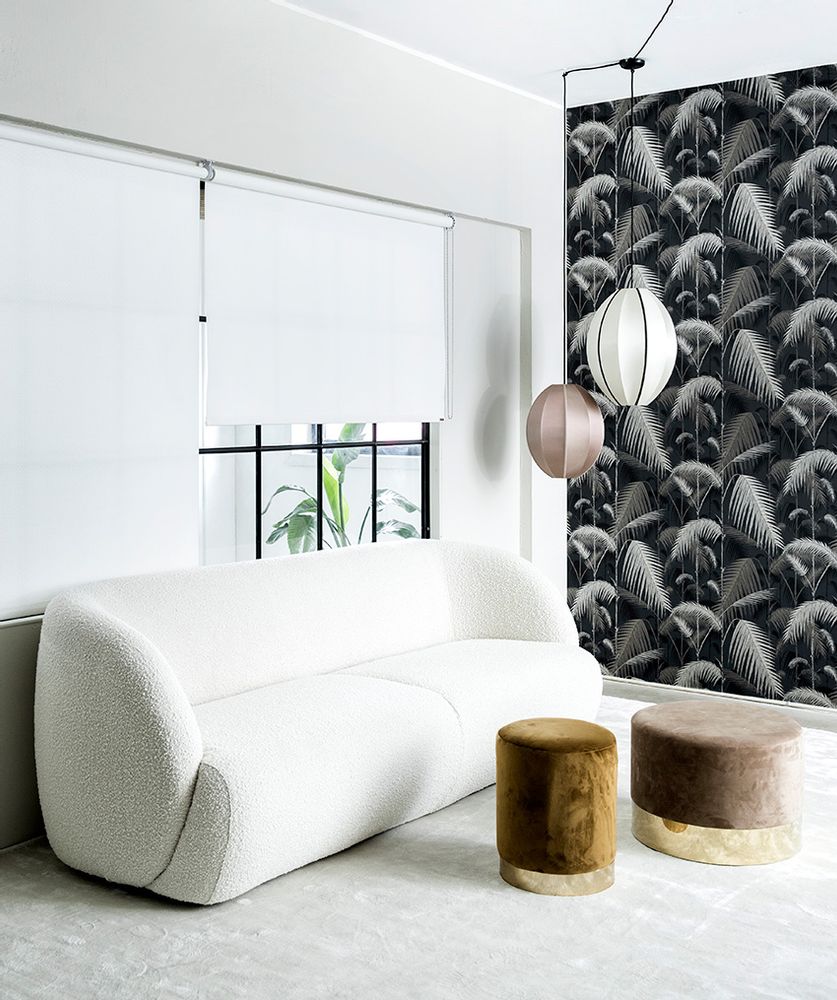 Curtains and window coverings - White privacy paper roller blind, with chain pull - COLOR & CO