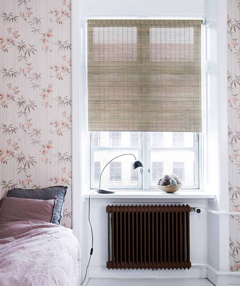 Curtains and window coverings - Grey stain bamboo roller blind, with chain pull - COLOR & CO