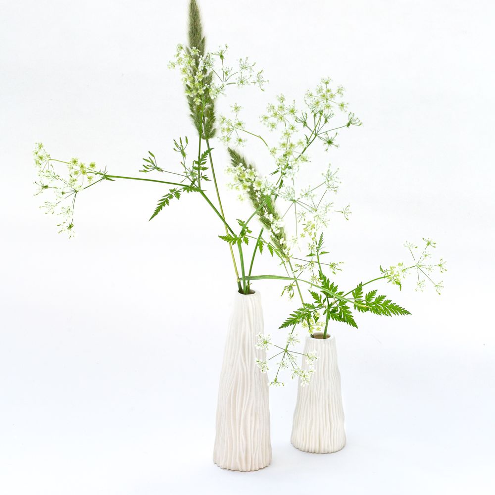 Vases - KORALL 2 porcelain biscuit vase. - YLVAYA DESIGN