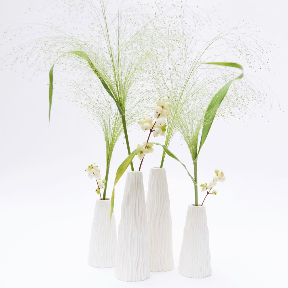 Vases - KORALL 1 Vase biscuit porcelain H=16.5cm - YLVAYA DESIGN