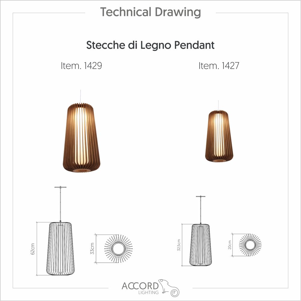 Table lamps - New Stecche di Legno Collection - ACCORD LIGHTING