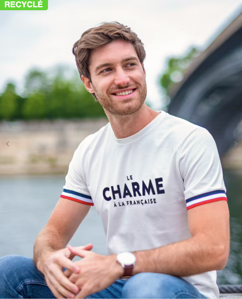 Prêt-à-porter - T-Shirt FILGOOD Le charme à la française (effet velours) - MONSIEUR TSHIRT