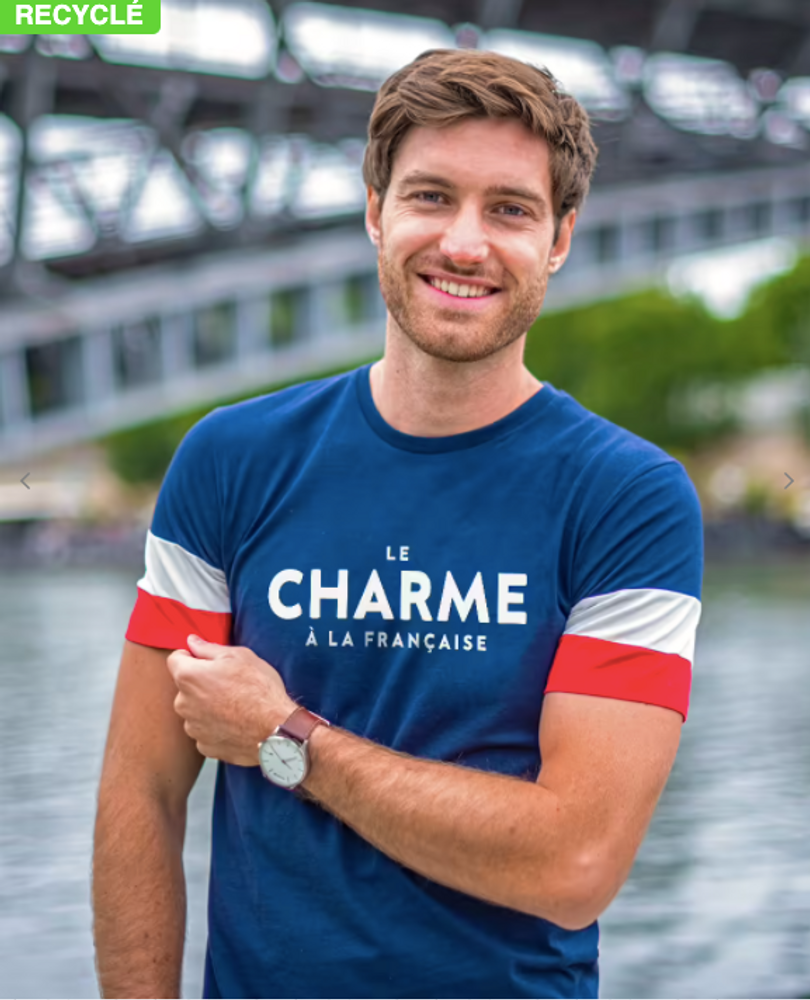Prêt-à-porter - T-Shirt FILGOOD Le charme à la française (effet velours) - MONSIEUR TSHIRT