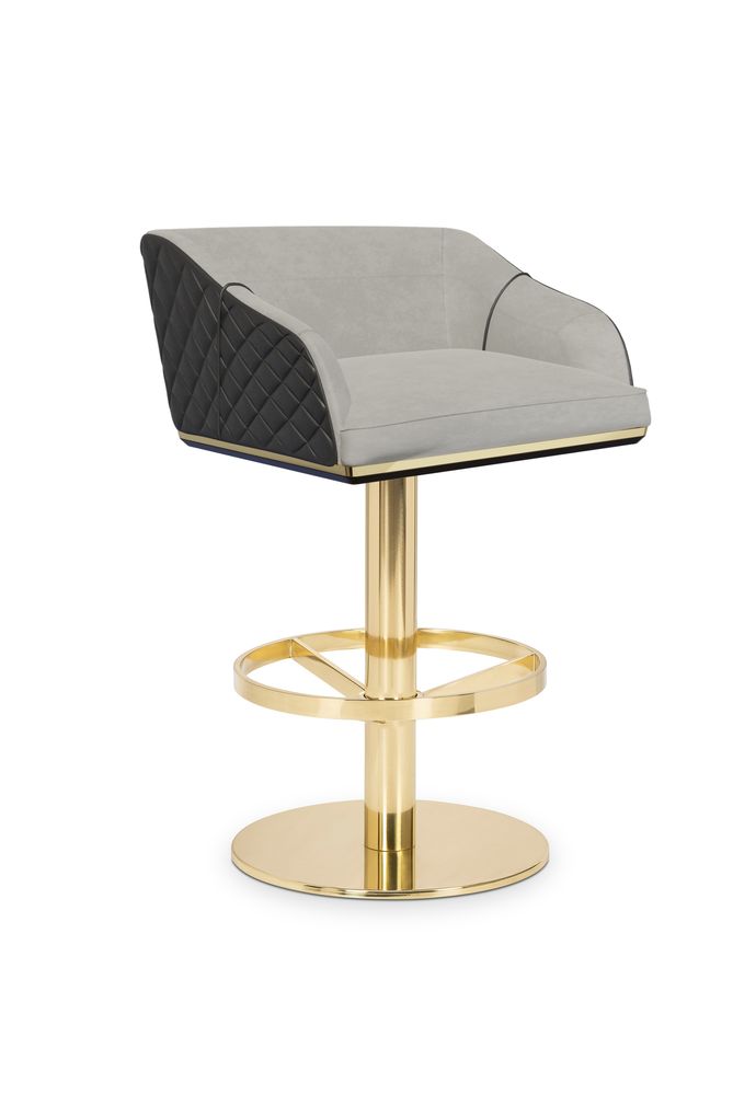 Chaises - Fauteuil de bar pivotant Saboteur - LUXXU MODERN DESIGN & LIVING