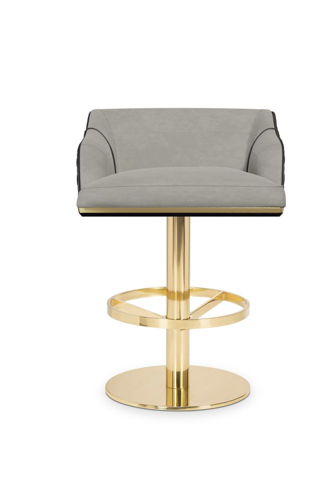 Chaises - Fauteuil de bar pivotant Saboteur - LUXXU MODERN DESIGN & LIVING