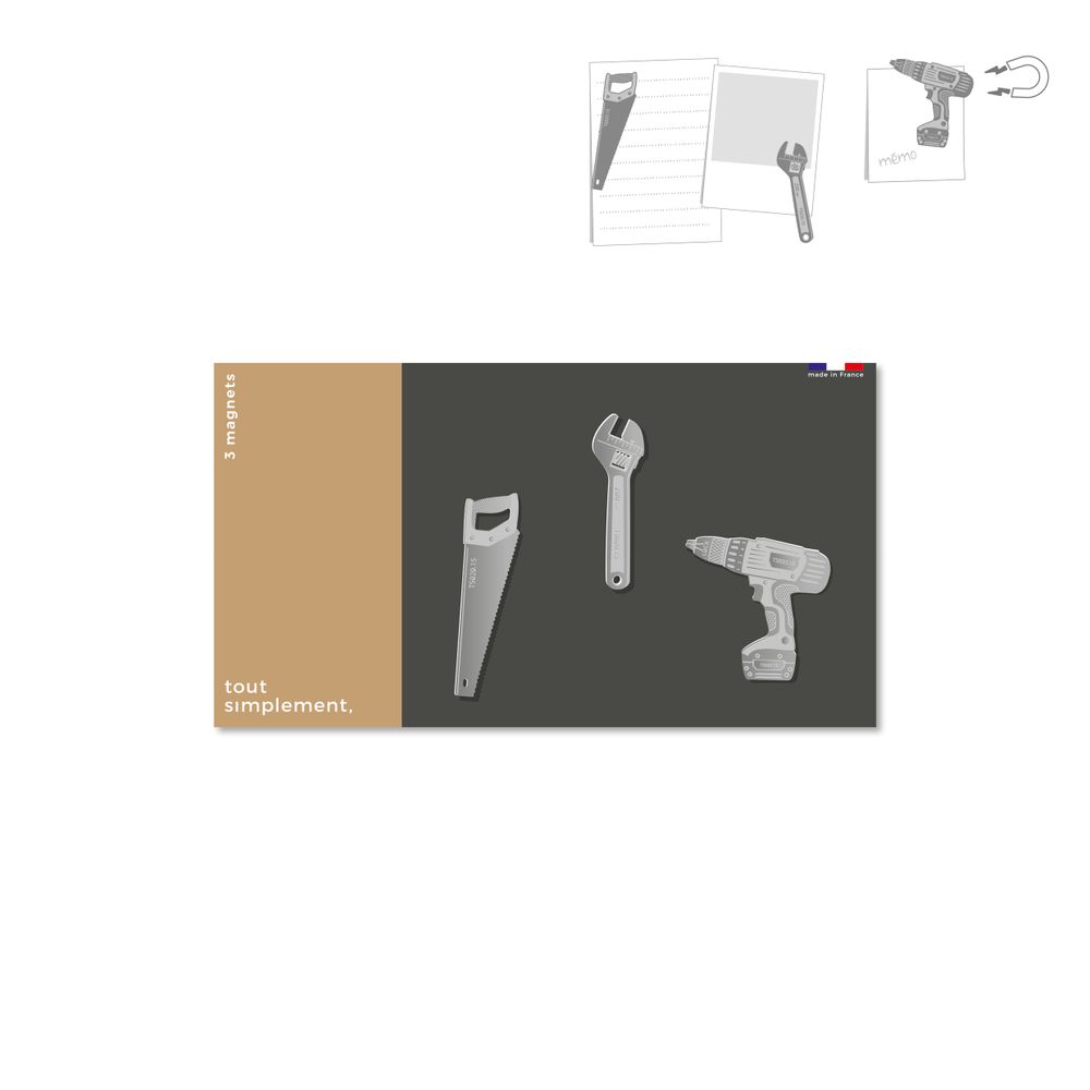 Autres décorations murales - DIY metal magnet - TOUT SIMPLEMENT,