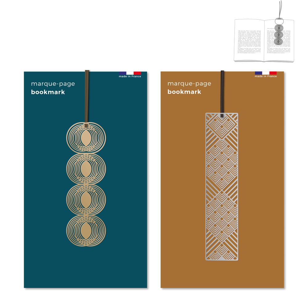 Stationery - Metal bookmark - graphic collection - TOUT SIMPLEMENT,