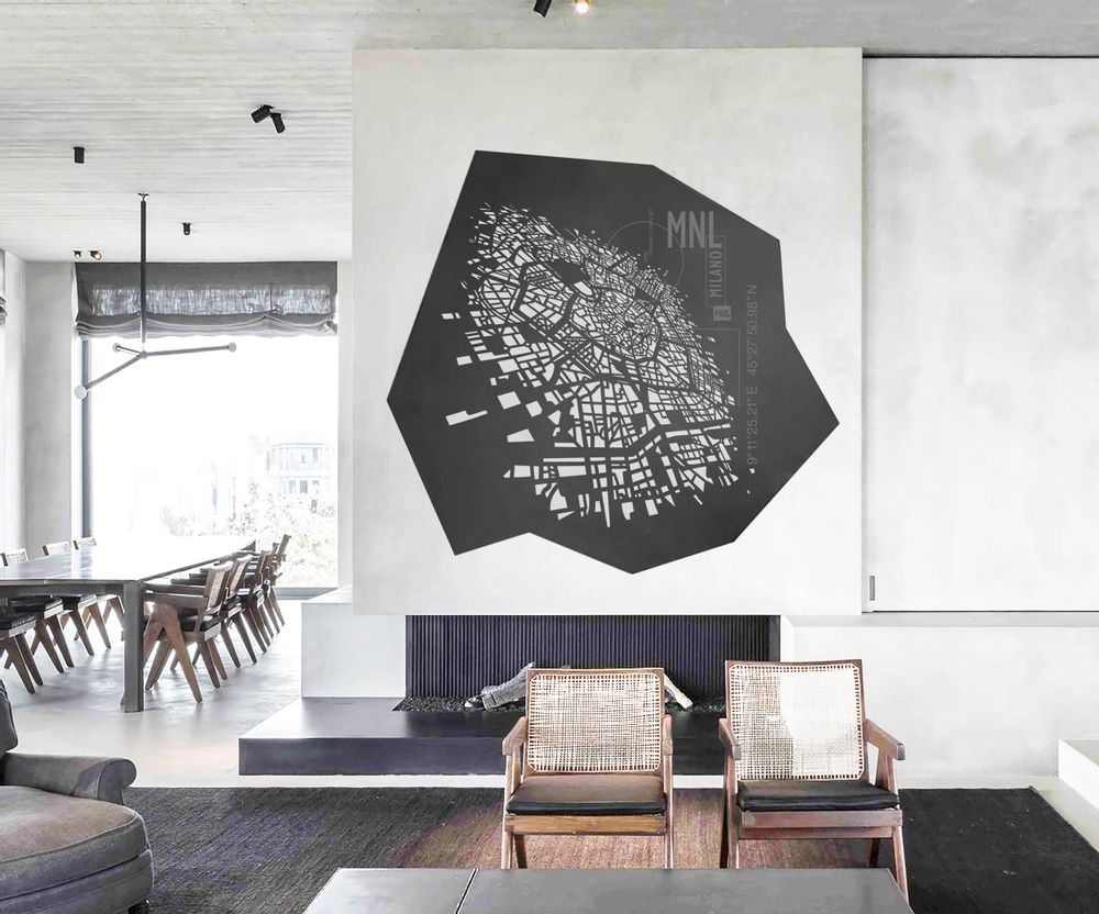 Panels - Milan pro | H 152 - W 144 cm | Limited edition - Wall decoration - FRANK&FRANK