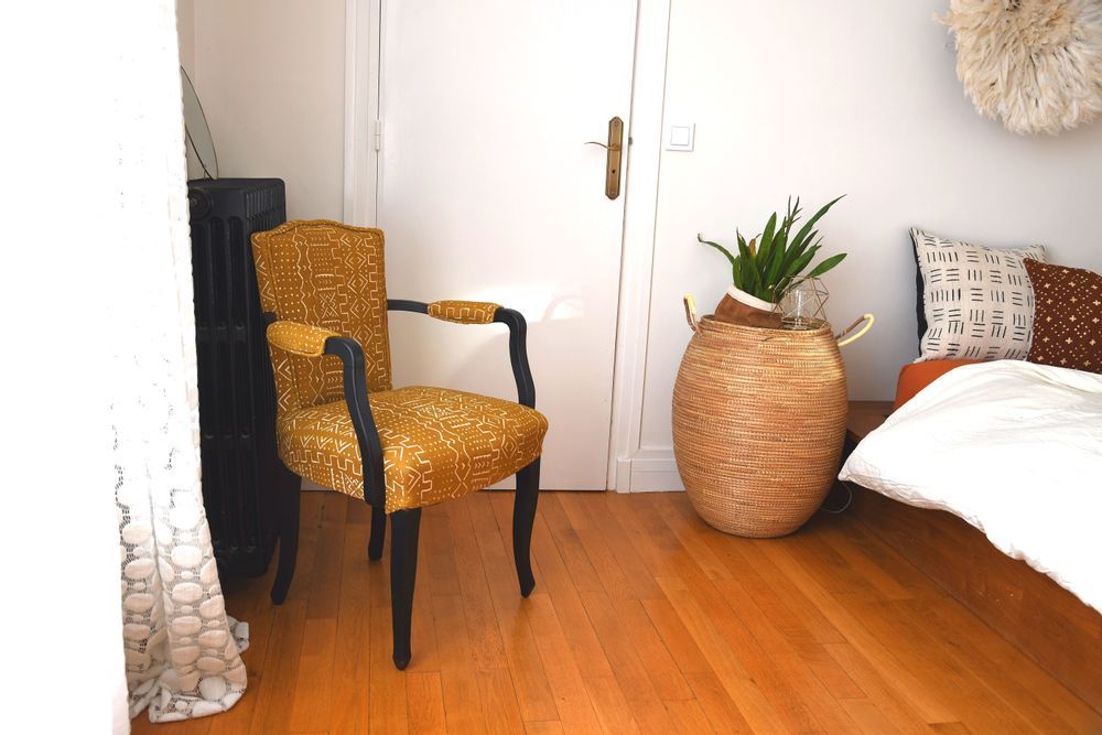 Fauteuils pour collectivités - Fauteuil en bogolan BIDIA - MAISON LAADANI